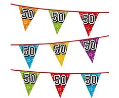 Guirlande anniversaire 50 ans holographique