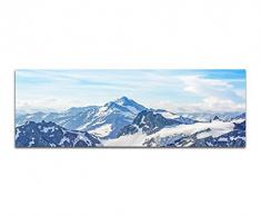 Affiche Photos sur toile – 120 x 40 cm Alpes Montagnes Sommet de Montagne neige