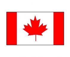 Supportershop Drapeau Canada Polyester avec 2 œillets metalliques - 150 x 90 cm