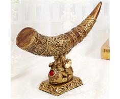 Statues, Statuette, Sculptures,Résine Animale Simulation Couleur Bois Sculpture Famille Ivoire Nouveauté Décoration Art Et Résine Pour Salon Chambre À Coucher Bureau Décoration Maison Artisanat