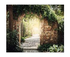 murando Papier peint intissé 3D Effet 350x256 cm Décoration Murale XXL Poster Tableaux Muraux Tapisserie Photo Trompe loeil Nature Pergola f-B-0294-a-a