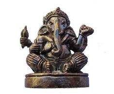 NagaPatches Figurine Statuette Ganesh Ganesha Hindouisme Bronze Noirci