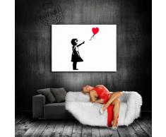 Graffiti balloon girl 6833 impression sur toile motif bansky toile sur châssis pop-art, peintures, art, posters, photos en décoration-déco, ce produit nest pas un poster