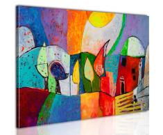 murando – Impression sur toile 100x70cm - 1 piece - Image sur toile - Images - Photo - Tableau - motif moderne - Décoration - tendu sur chassis - abstraction abstrait enfants Tableau 0104-12