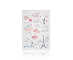 Mr Wonderful LSA00017 Affiche Lovely Streets Ce Qui me Charme à Paris, Combinaison, Multicolore, 42 x 30 x 0,52 cm
