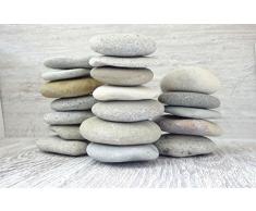 DIY Art Studio Zenstones/1 kg Pierres Plates/Mer Pierres/Pierres Décoratives/Galets/Mandala/Coque Pierres/Plage Pierres/Art Pierres/Plage Dekor/Plage Art