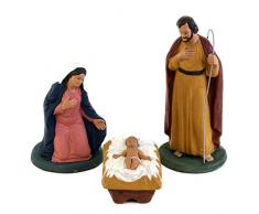 Crèche en terre cuite, Figurines crèche nativité en céramique de Caltagirone, idées cadeau pour Noël