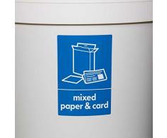 & de Papier carte Sticker pour poubelle de recyclage Tri sélectif maintenant 10 x 15 cm