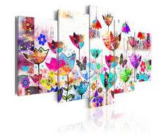 murando – Impression sur toile 200x100 cm - 5 pieces - Image sur toile - Images - Photo - Tableau - motif moderne - Décoration - tendu sur chassis - abstraction abstrait 020101-171