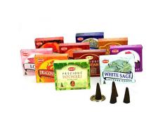 HEM Assortiment Encens 100 cônes / 10 parfums. Marque