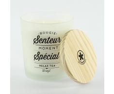 Mr Wonderful WOM02910 Bougie Senteur Moment spÃ©cial Relax Tea, Combinaison, Multicolore, 10,4 x 10,4 x 13 cm