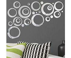 32 Pièces Réglage Miroir Acrylique Amovible Sticker Mural Decal Maison Décoration (Style 4)
