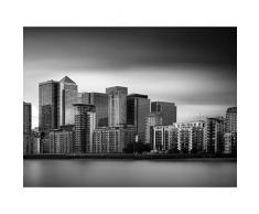 Warby City Skyline Canary Wharf London Photo Extra Large XL Wall Art Poster Print Guerre Ville Ligne dhorizon Londres Photographier Mur Impression daffiches