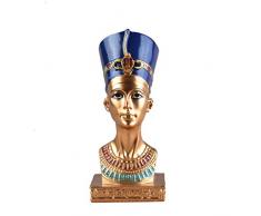 LIOOBO Statuette en résine représentant la tête de la Reine égyptienne Égypte (Couleur aléatoire)