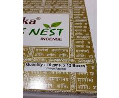 Goloka Natures Nest Encens pack de 12 boîtes