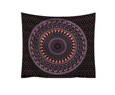 Nunbee Tapisserie Wandbehang Mandala Tenture Hippie Etoile Elephant Tapisserie murales Indienne 3D Wall noël Tapestry Chambre d'étudiant Décoratifs, Série Mandala 6 200 * 150cm