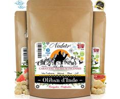 Nabür | Encens Oliban dInde 100 GR | Boswellia Serrata - Grade A | Haute teneur en H.Essentielle | Bien-être cognitif, Santé de Fer, Sérénité
