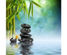 Sticker Boite aux lettres Galet Bambou 30X30cm SABL003