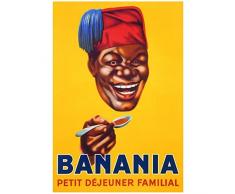 Editions Clouet 50102 - Affiche publicitaire 50x70 cm Banania - Tête