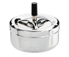 Premier Housewares Cendrier avec Poussoir/ Grand Cendrier Rotatif/ Taille L/