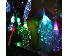 Wondder Lumières de Halloween LED, Ghost Main String Lumières à Piles pour Bar Maison de Vacances Halloween Fêtes à Thème Décoration Fournitures (Multicolore, 1.2M 10LED)