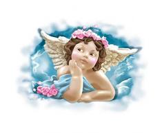 Stickers trompe l'oeil - Ange