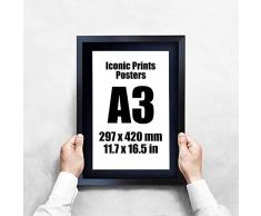 HWC Trading Poster Joker imprimé dédicacé par le casting du film Joaquin Phoenix, Zazie Beetz, Marc Maron, Todd Phillips, pour les fans – A3 encadré