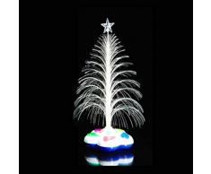 Ledmomo Light Flash Fibre optique Arbre de Noël Sapin de Noël Décoration lumière sans batterie (couleur aléatoire)