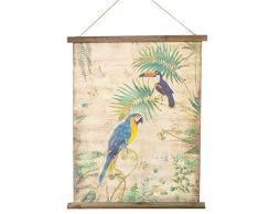 Chaks KAKÉMONO Perroquet Toucan 58X1.5X71.5CM