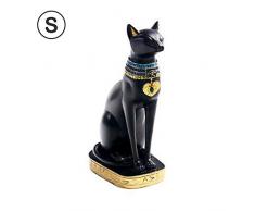 Statuette Egyptienne - Déesse Bastet - Forme Chat Égyptien Déesse Résine Statue Fabriqué À La Main Chat Sculpture Décoration Antique Exotique Ménage Figurine À Collectionner pour La Maison Salle