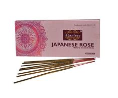 raajsee Japonais dencens Rose 100 GM Pack-100% Biologique Naturel roulés à la Main Gratuit à partir de Produits Chimiques - Idéal pour église daromathérapie,soulager Le Stress,Méditation,Guérison