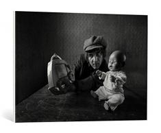 Kunst für Alle Reproduction sur Toile: Mario grobenski - psychodaddy Hello Kitty - Impression dart de Haute qualité, Toile sur châssis, Tableau prêt à susprendre, 85x60 cm