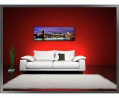 Visario 5701 Tableau sur Toile de Lin New York 120 x 40 cm