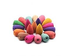 HarveyRudol85 Brûleur en céramique Cascade Reflux Brûleur dencens Décoration de la Maison Aromathérapie Décoration 60 Cône Encens[SYM]