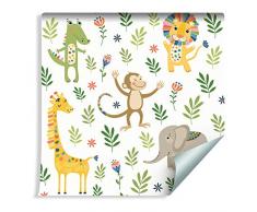 Muralo Papier Peint pour Enfant - Animaux de la Jungle Vinyle - 246591669