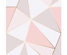 Fine Decor FD41993 UK Apex Geo Papier peint Or rose