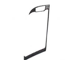 Royalr Fibre de Carbone Navigation GPS Cadre décran Panneau de Couverture pour Couverture de Panneau de garnisage Sticker adhésif Retour Remplacement pour a4 B8 2009-2016