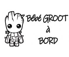 Sticker autocollant Bébé à Bord - BABY GROOT (1) - Couleur au choix