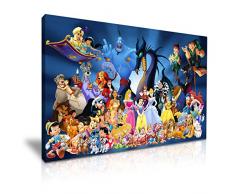 Tableau sur toile Personnages Disney Décoration 76 cmx50 cm