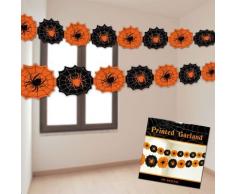 amscan International Ltd 227514 Guirlande en Papier Motif araignées