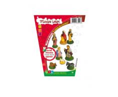 DTM - Moules Latex Thème Crèche de Noel - Lot de 9 moules - Loisirs créatifs