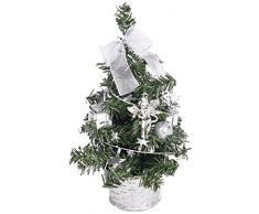 Present Simple 5VRD154AG Sapin de Table DÃ©core Argent 20 cm