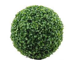 Linder Boule de buis artificiel Vert Ø 8 à 35 cm, vert, Ø 25cm