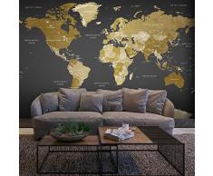murando Papier peint intissé 400x280 cm Décoration Murale XXL Poster Tableaux Muraux Tapisserie Photo Trompe l'oeil XXL Carte du Monde Continente k-A-0092-a-a