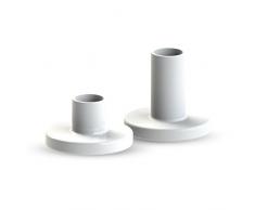 Cooee Design Bougeoir CÃ©ramique Blanc 7 cm