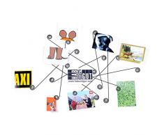 HAB & GUT (CR015V) Pêle mêle photo SPIRALES pour accrocher vos photos, 64 x 45 cm