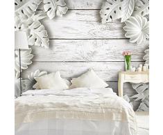 murando Papier peint intissé 400x280 cm Décoration Murale XXL Poster Tableaux Muraux Tapisserie Photo Trompe l'oeil Fleurs bois f-C-0095-a-a