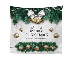 Nunbee Tapisserie Wandbehang Mandala Tenture Hippie Etoile Elephant Tapisserie murales Indienne 3D Wall noël Tapestry Chambre d'étudiant Décoratifs, Cloche 100 * 75cm