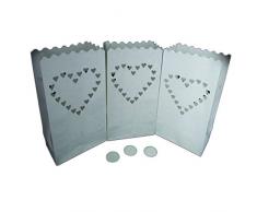 Photophores en papier lanternes Lot de 24