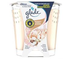 Glade Bougie Parfum Infusé Huiles Essentielles Romantic Vanilla Blossom 30 Heures de Parfum 129 g